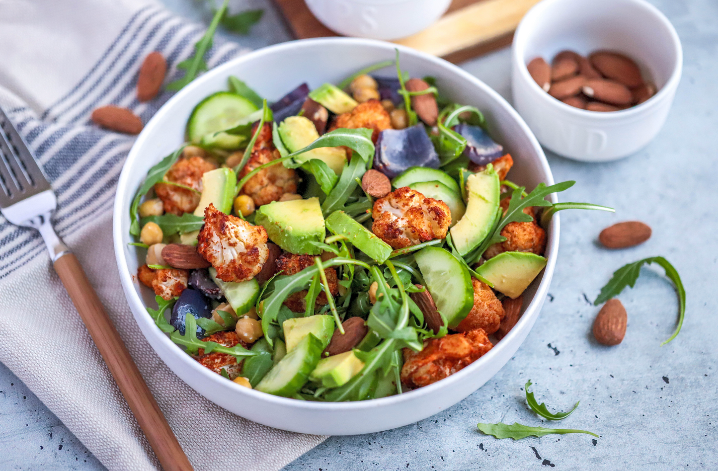 Benefits of Chickpeas Plus Roasted Cauliflower Ranch Bowl Recipe from Vegan Powered Recipe Club
