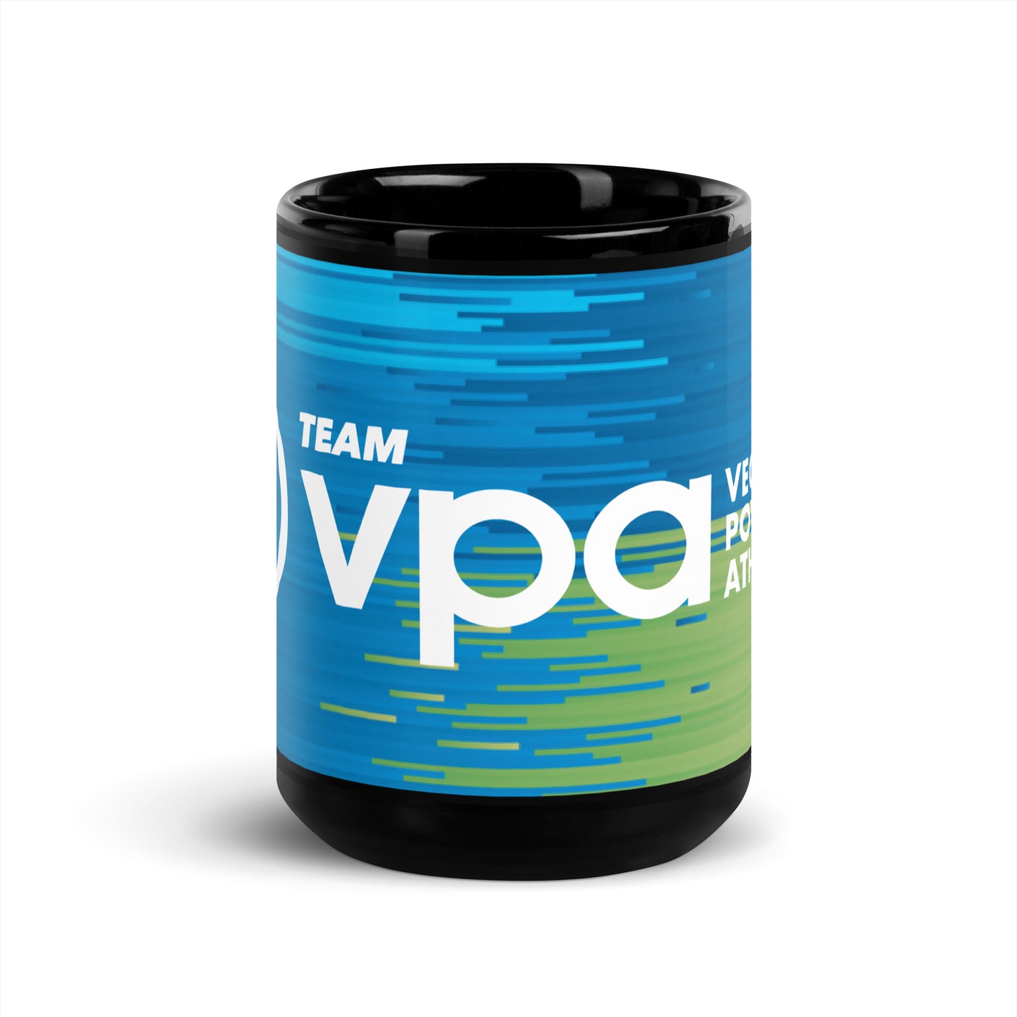 Blue Team VPA Black Glossy Mug