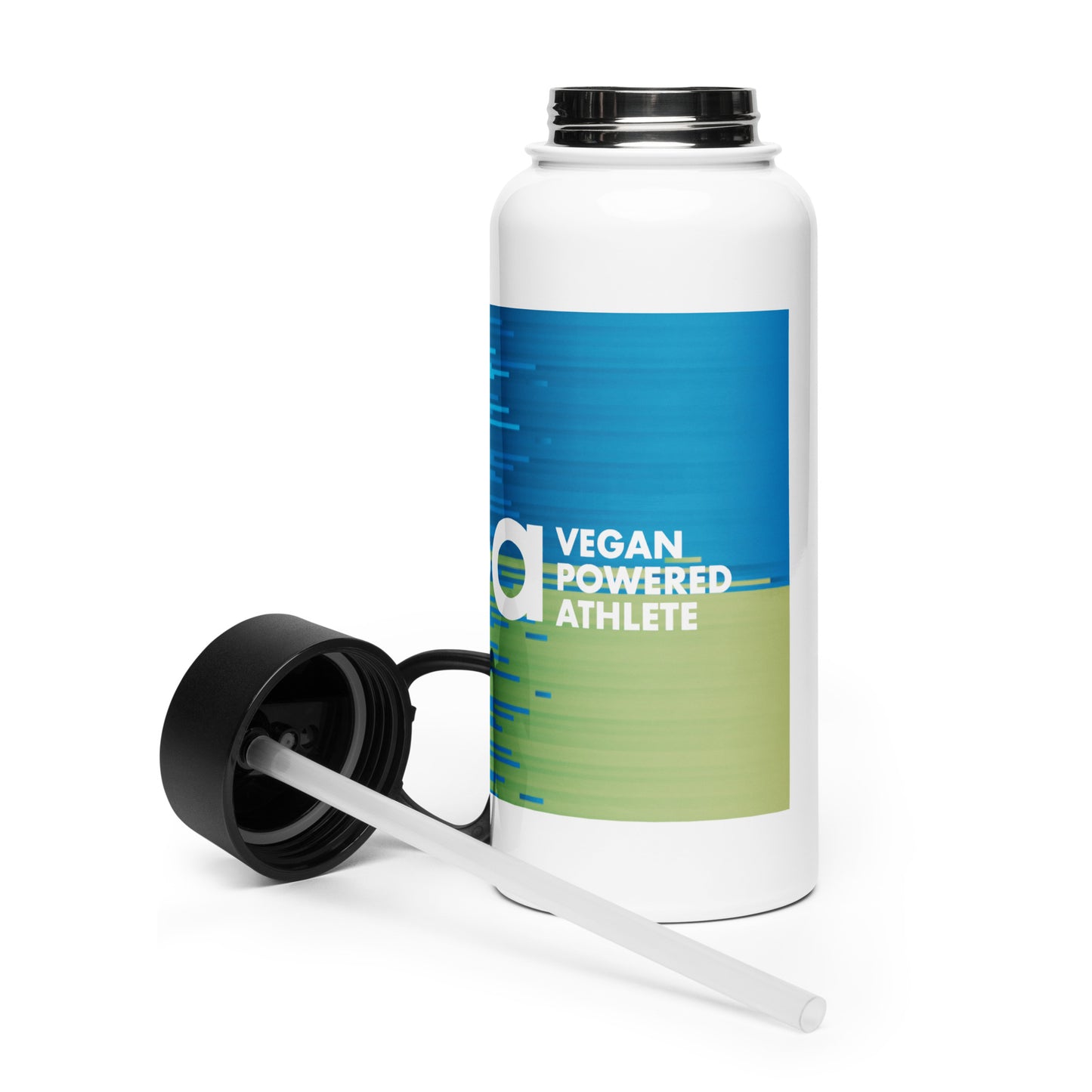 Blue Team VPA Stainless steel water bottle with a straw lid
