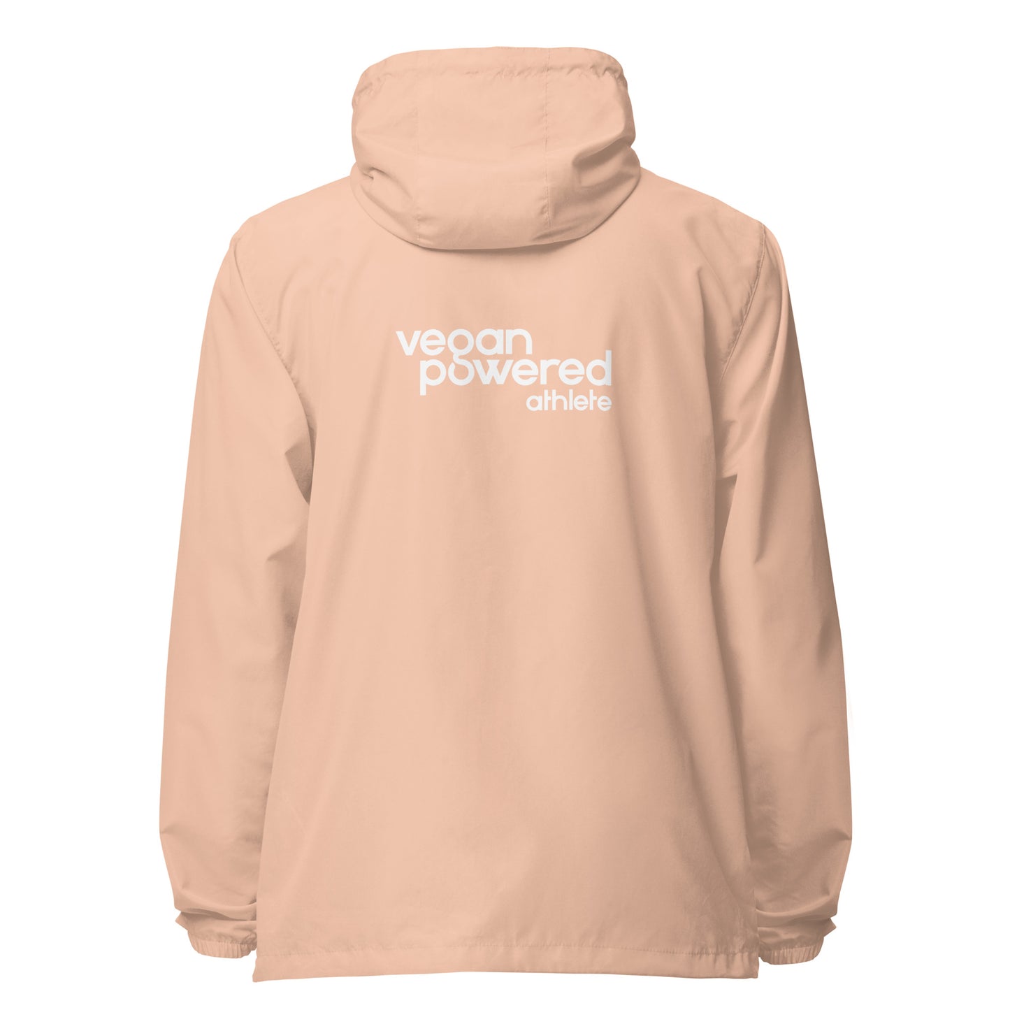 vegan powered athlete Unisex lightweight zip up windbreaker