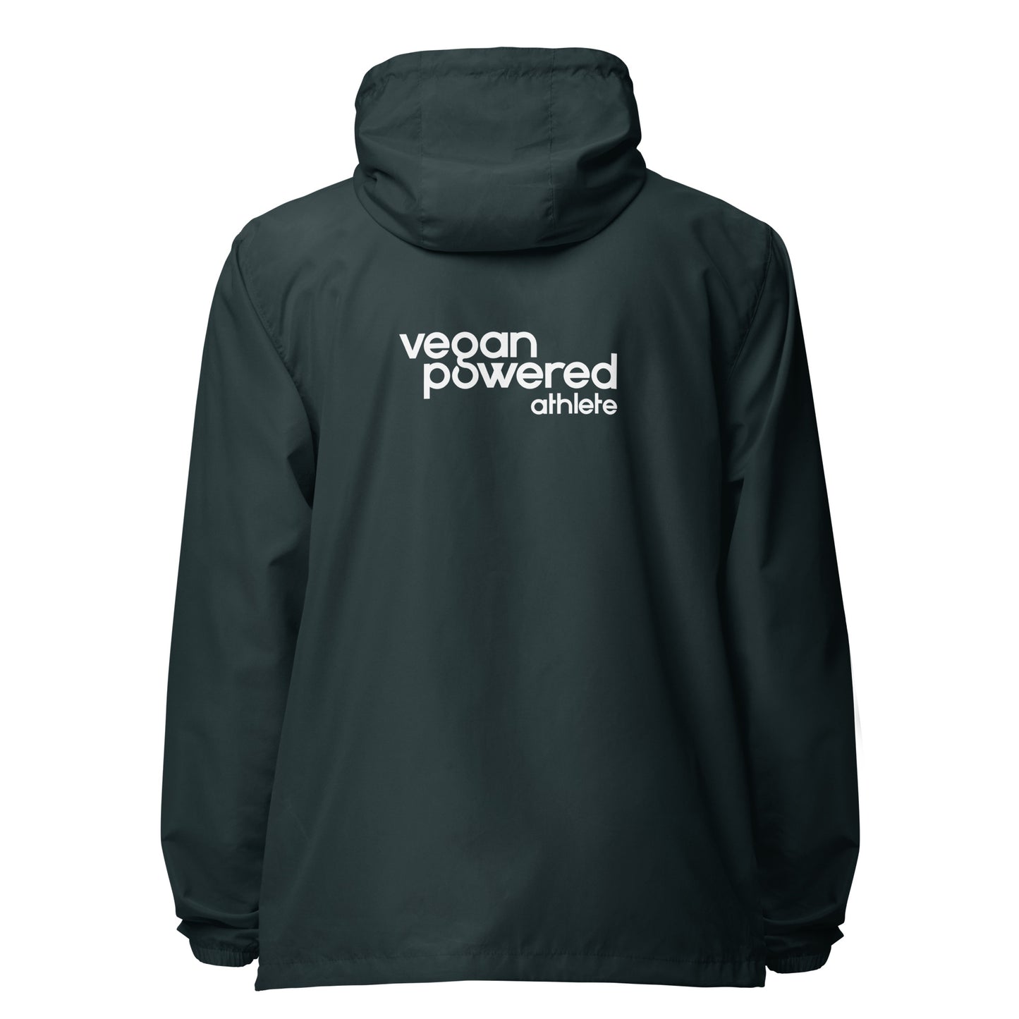 vegan powered athlete Unisex lightweight zip up windbreaker