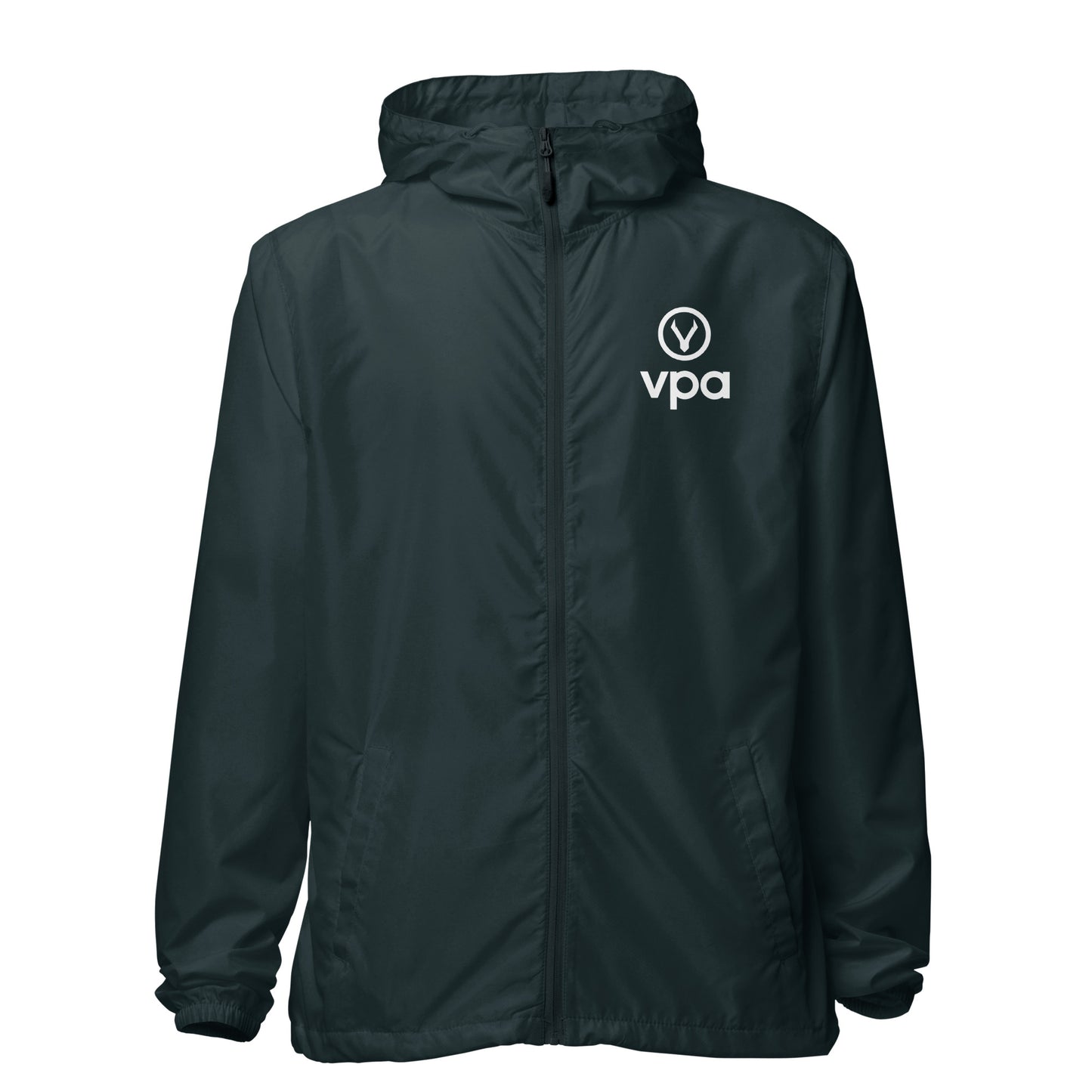 vegan powered athlete Unisex lightweight zip up windbreaker