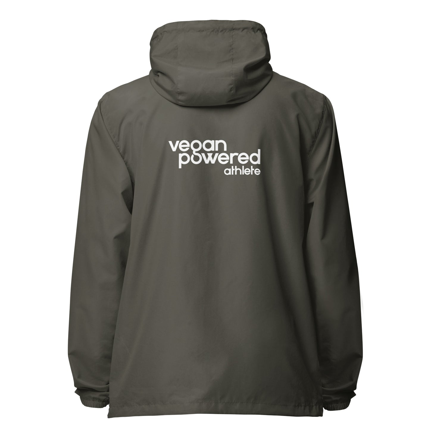 vegan powered athlete Unisex lightweight zip up windbreaker