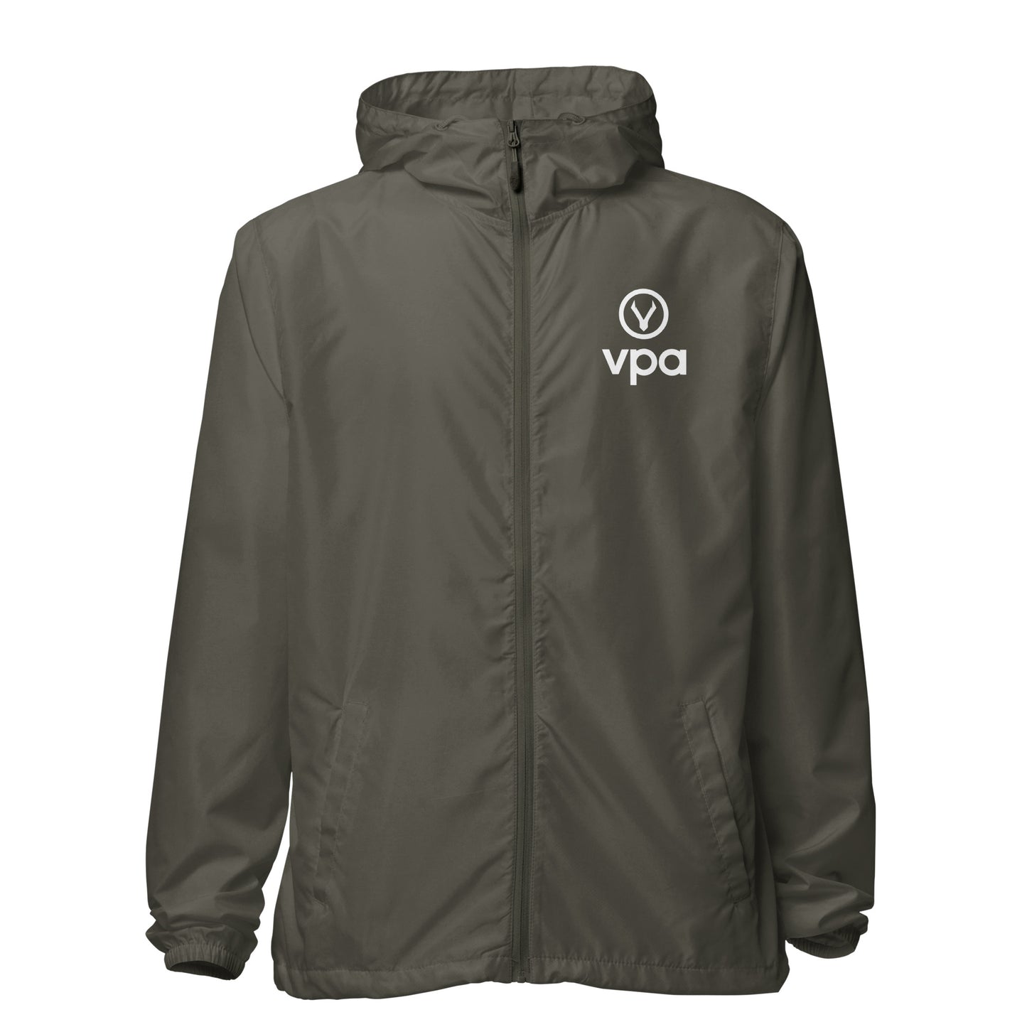 vegan powered athlete Unisex lightweight zip up windbreaker