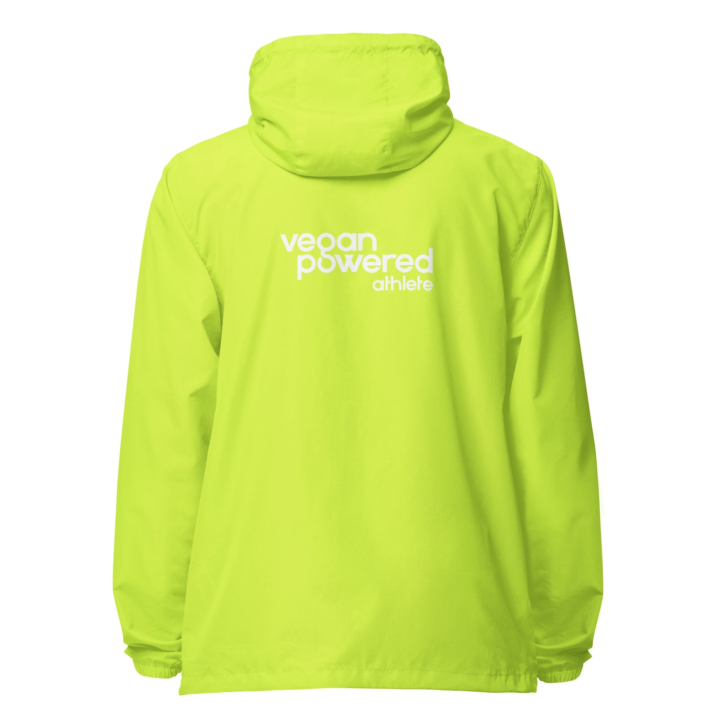 vegan powered athlete Unisex lightweight zip up windbreaker