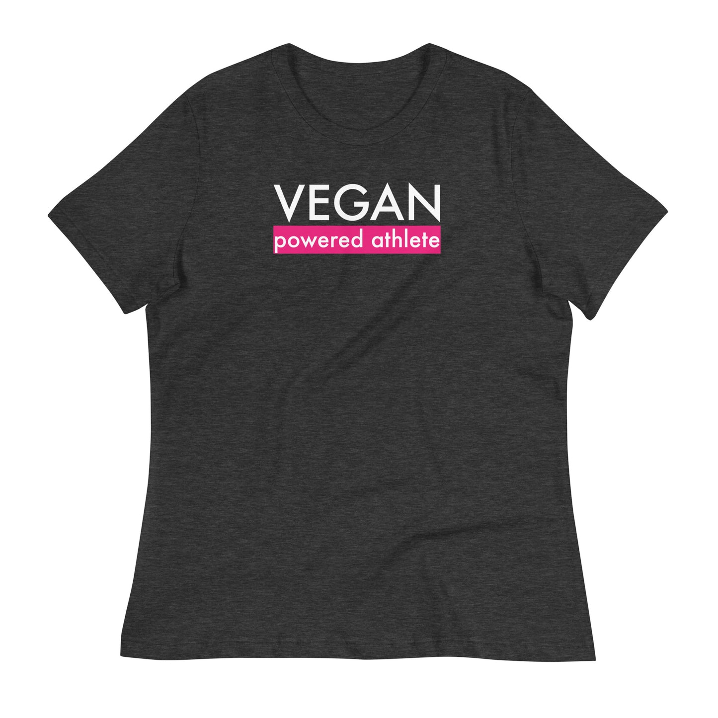 VEGAN powered athlete PINK Women's Relaxed T-Shirt
