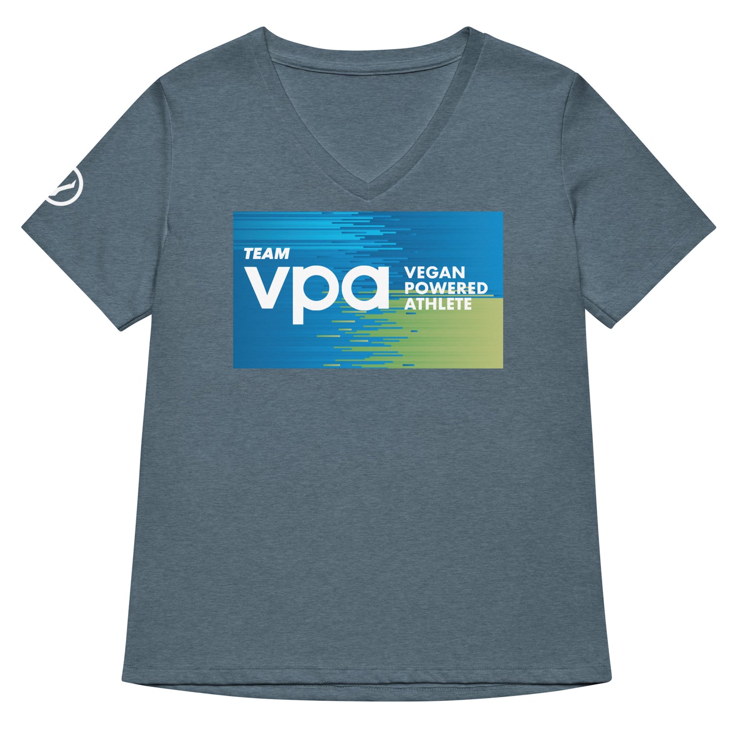 Blue Team VPA Ladies relaxed v-neck t-shirt