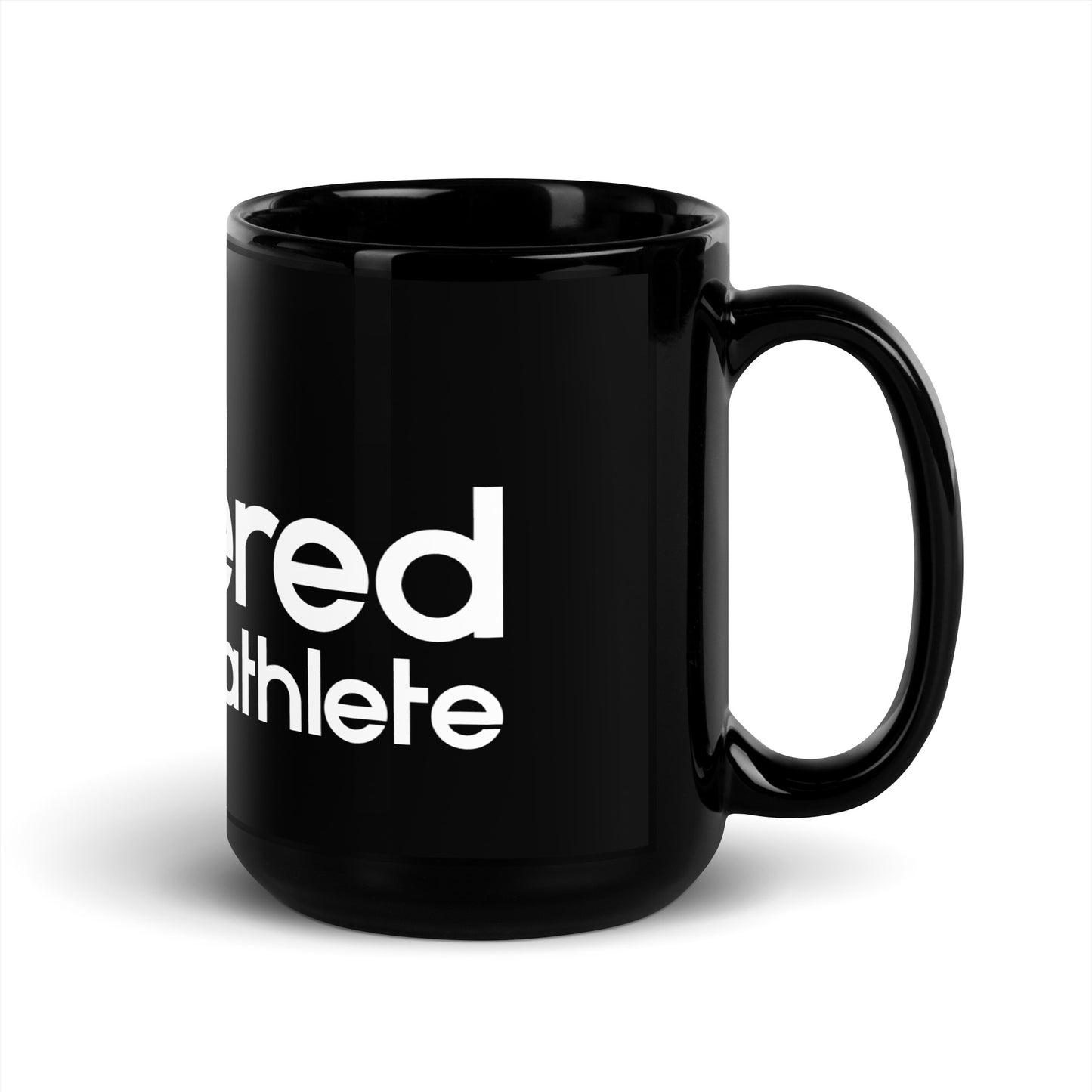 vegan powered athlete Black Glossy Mug