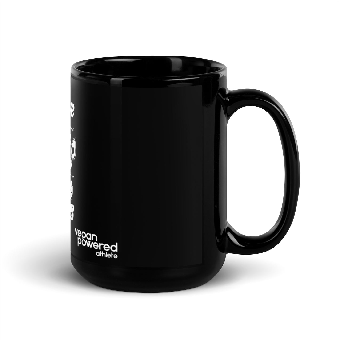 Bee Brave Black Glossy Mug
