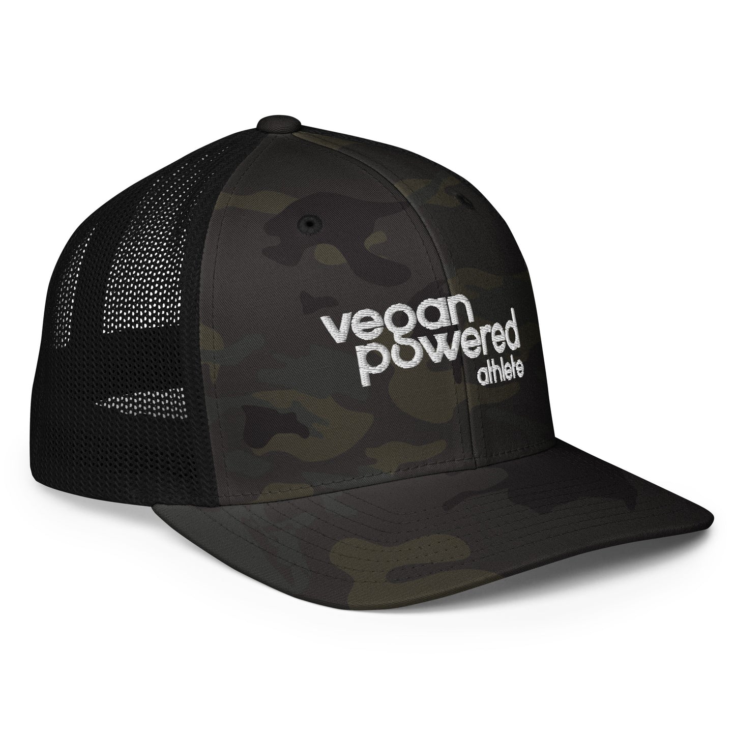 vegan powered athlete Mesh back trucker cap