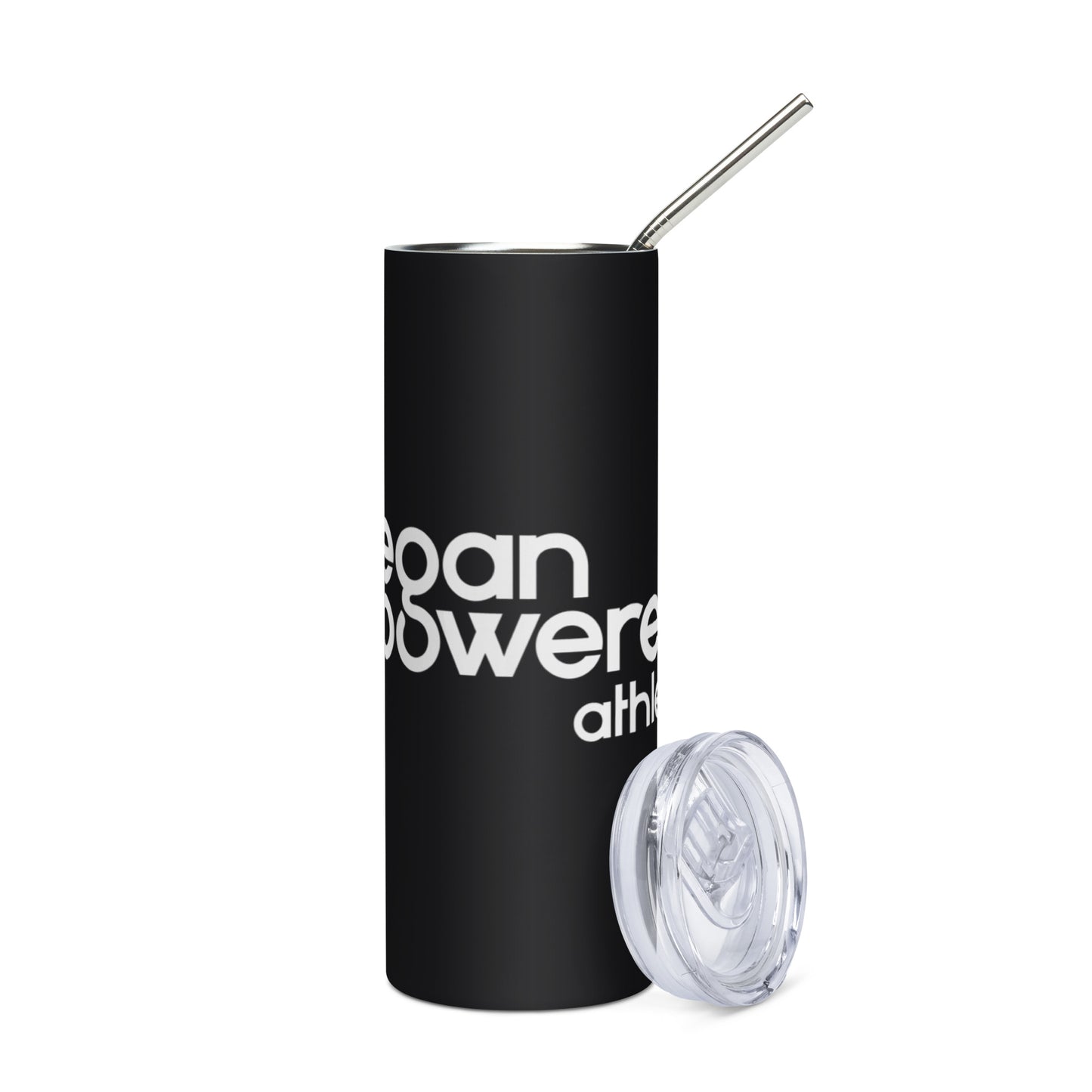 vegan powered athlete Stainless steel tumbler