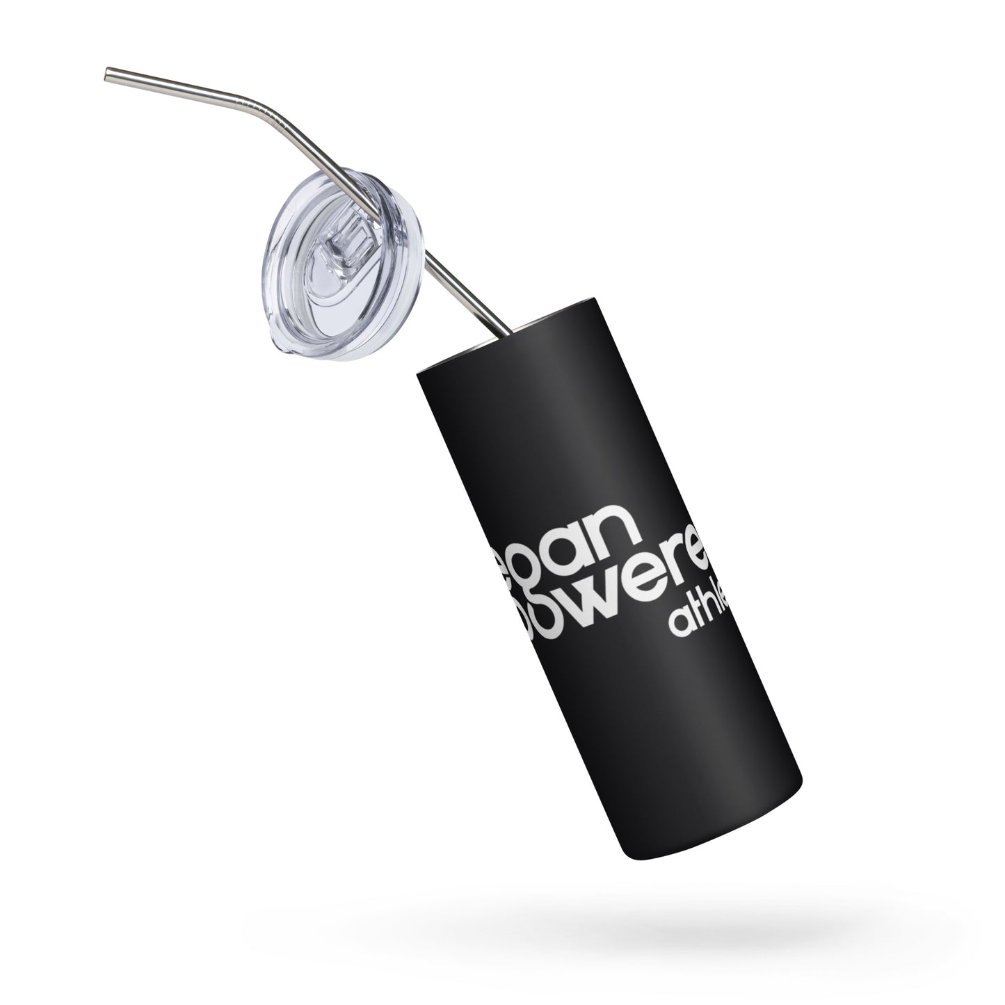 vegan powered athlete Stainless steel tumbler