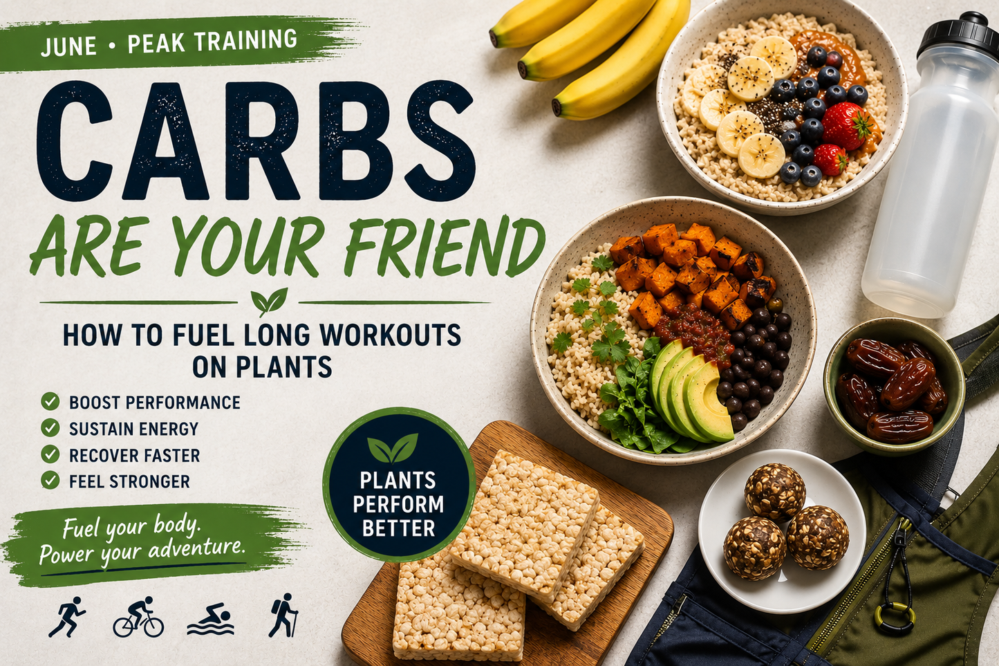 Carbs Are Your Friend: How to Fuel Long Workouts on Plants