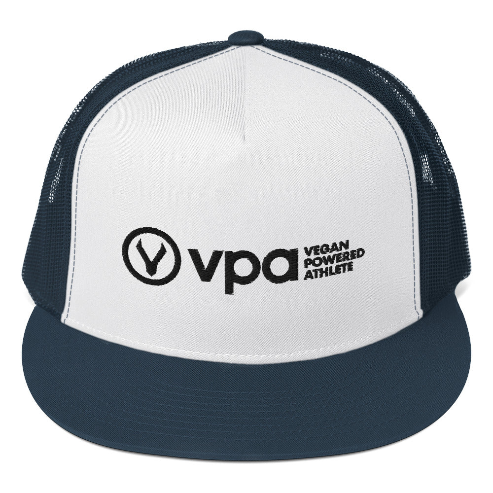 VPA Vegan Powered Athlete White Trucker Cap