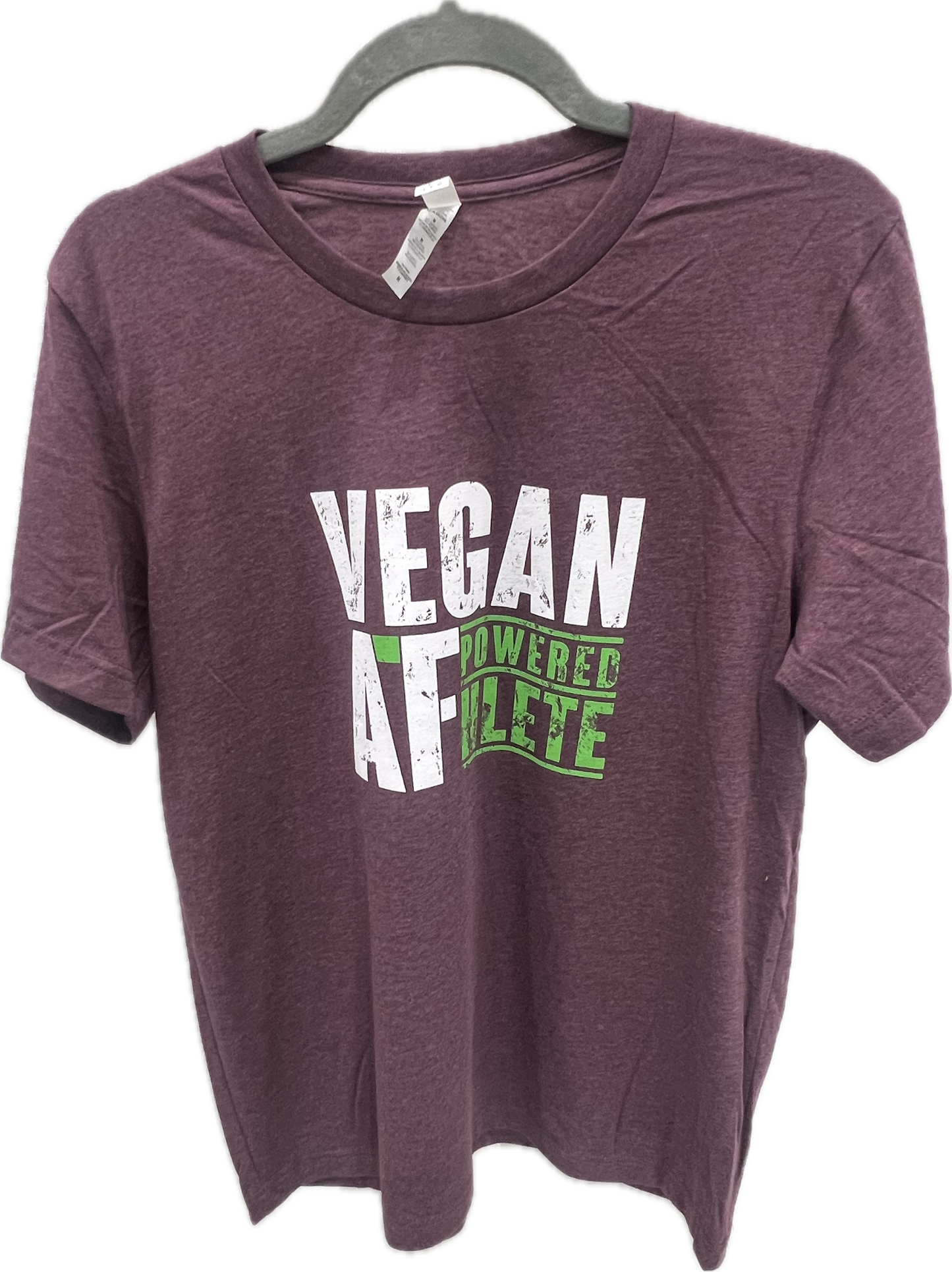 VegFest Heather Maroon VEGAN AF Unisex T-Shirt