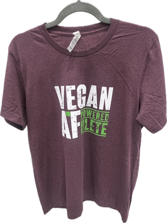 VegFest Heather Maroon VEGAN AF Unisex T-Shirt