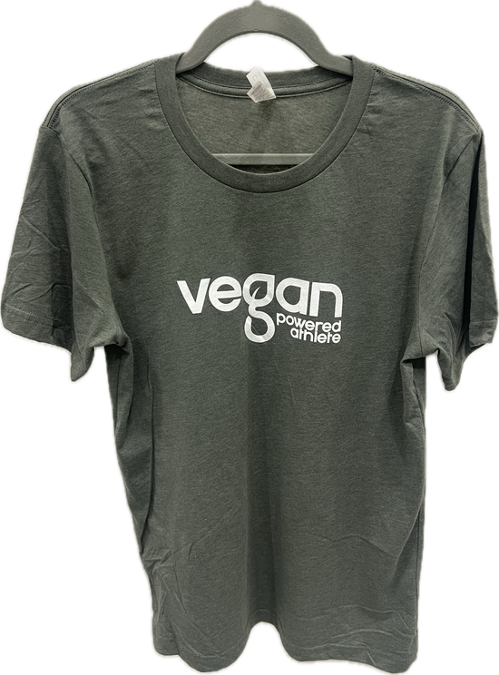 VegFest Heather Military Green VEGAN powered athlete Unisex T-Shirt