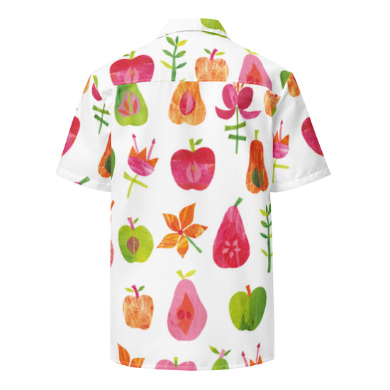 Fruit Paradise Moisture Wicking Unisex button shirt