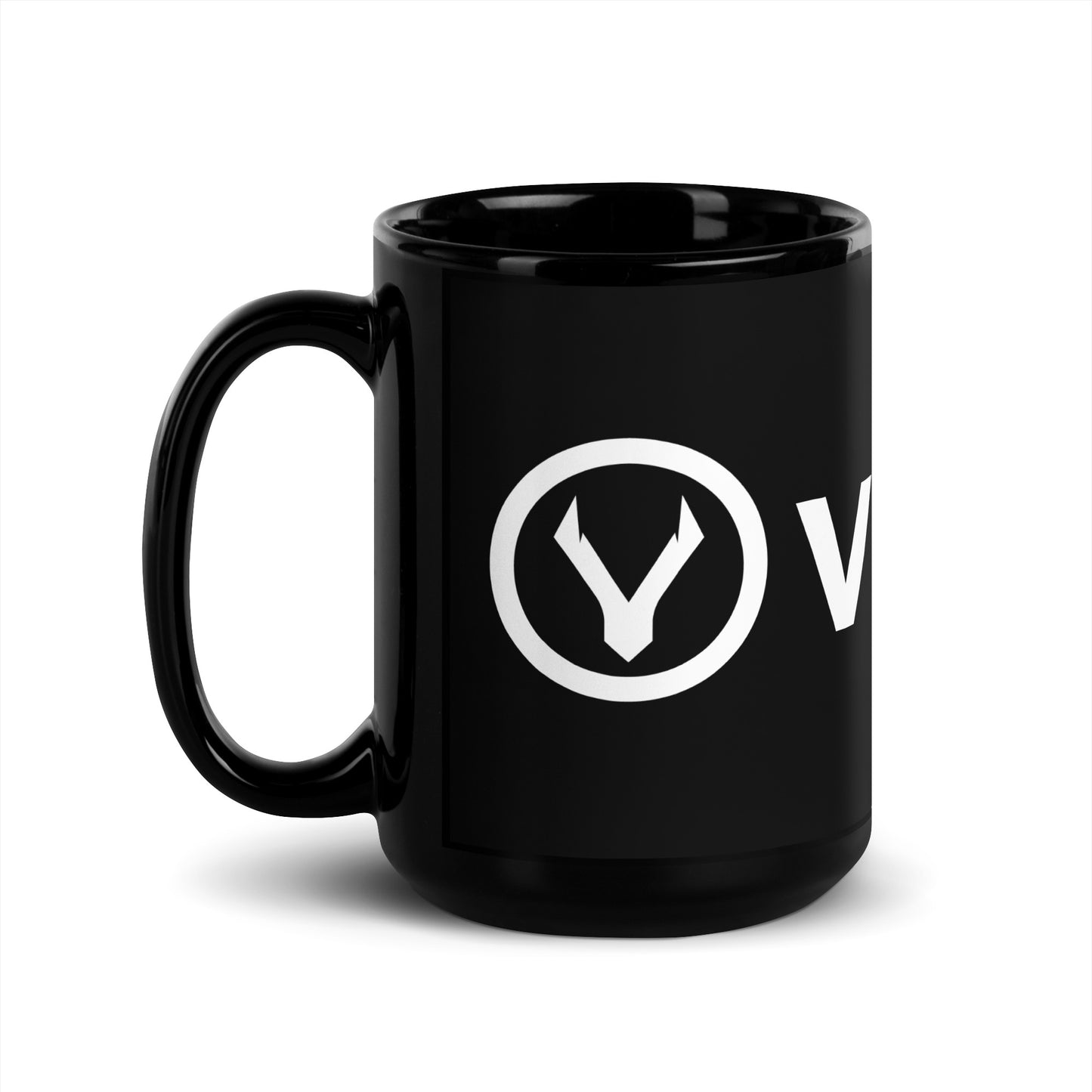VPA Vegan Powered Athlete Black Glossy Mug
