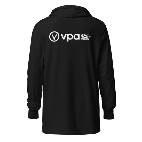 VPA Vegan Powered Athlete Hooded long-sleeve tee