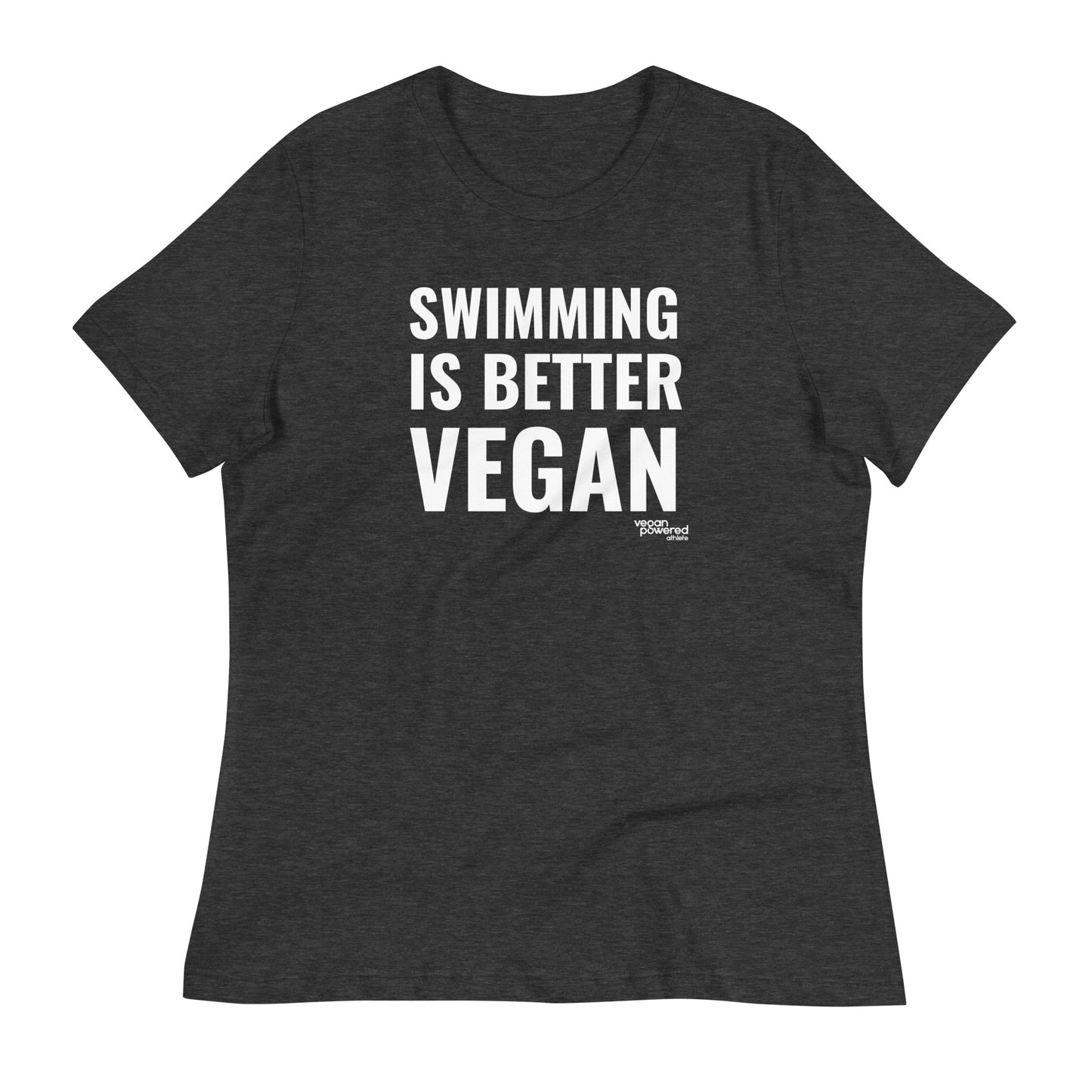 Load image into Gallery viewer, Swimming is better Vegan Women&amp;#39;s Relaxed T-Shirt
