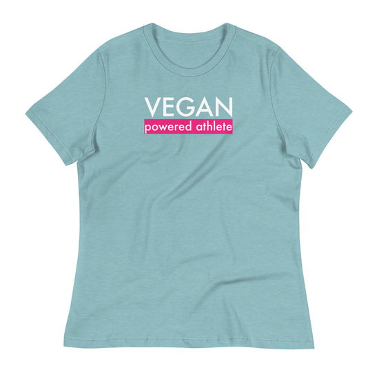 VEGAN powered athlete PINK Women's Relaxed T-Shirt