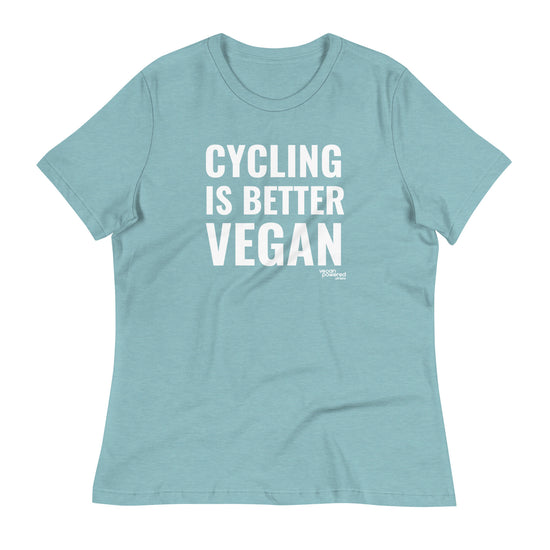 Load image into Gallery viewer, Cycling is better Vegan Women&amp;#39;s Relaxed T-Shirt
