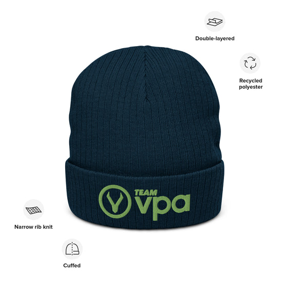 Team VPA Recycled Ribbed knit beanie