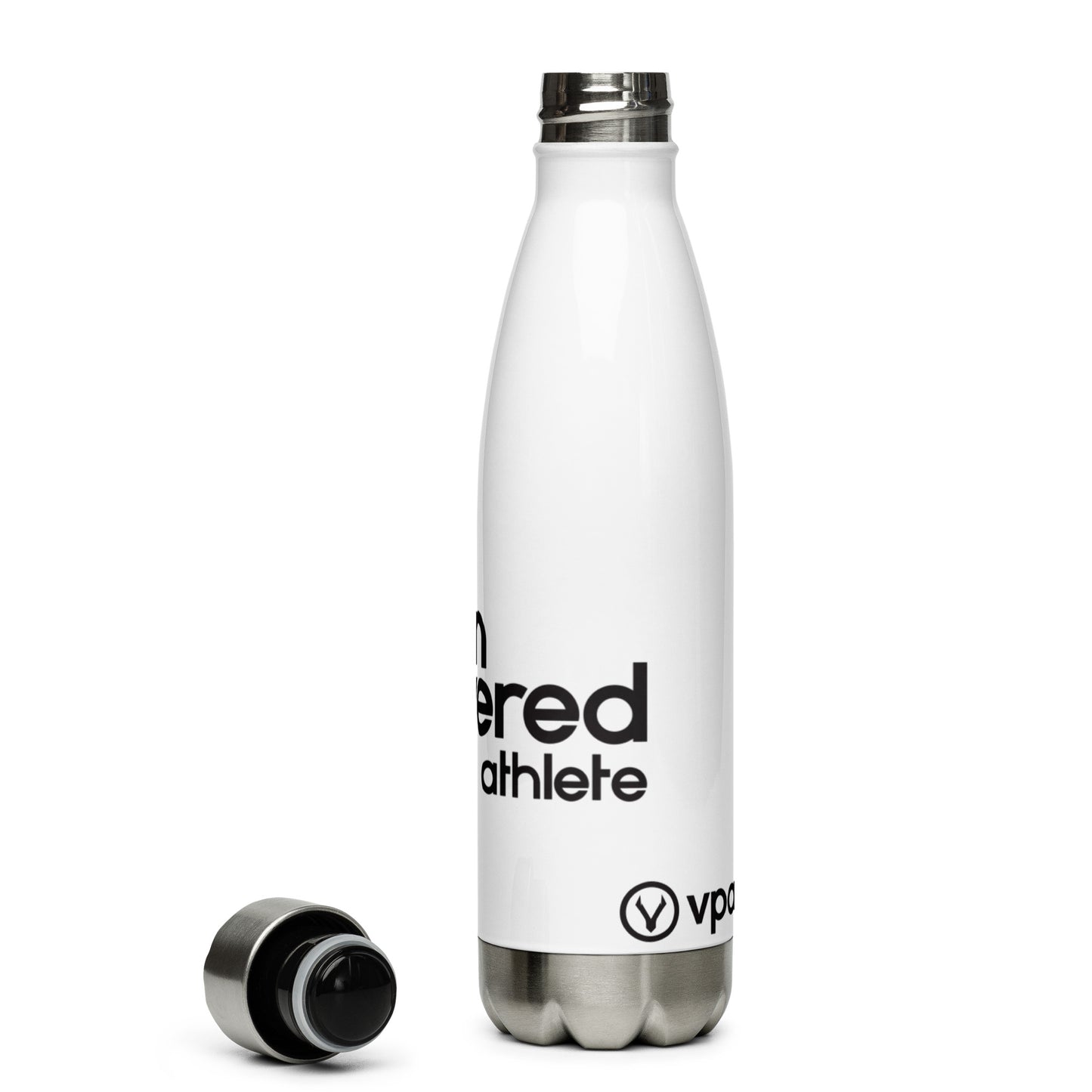 Load image into Gallery viewer, vegan powered athlete Stainless Steel Water Bottle
