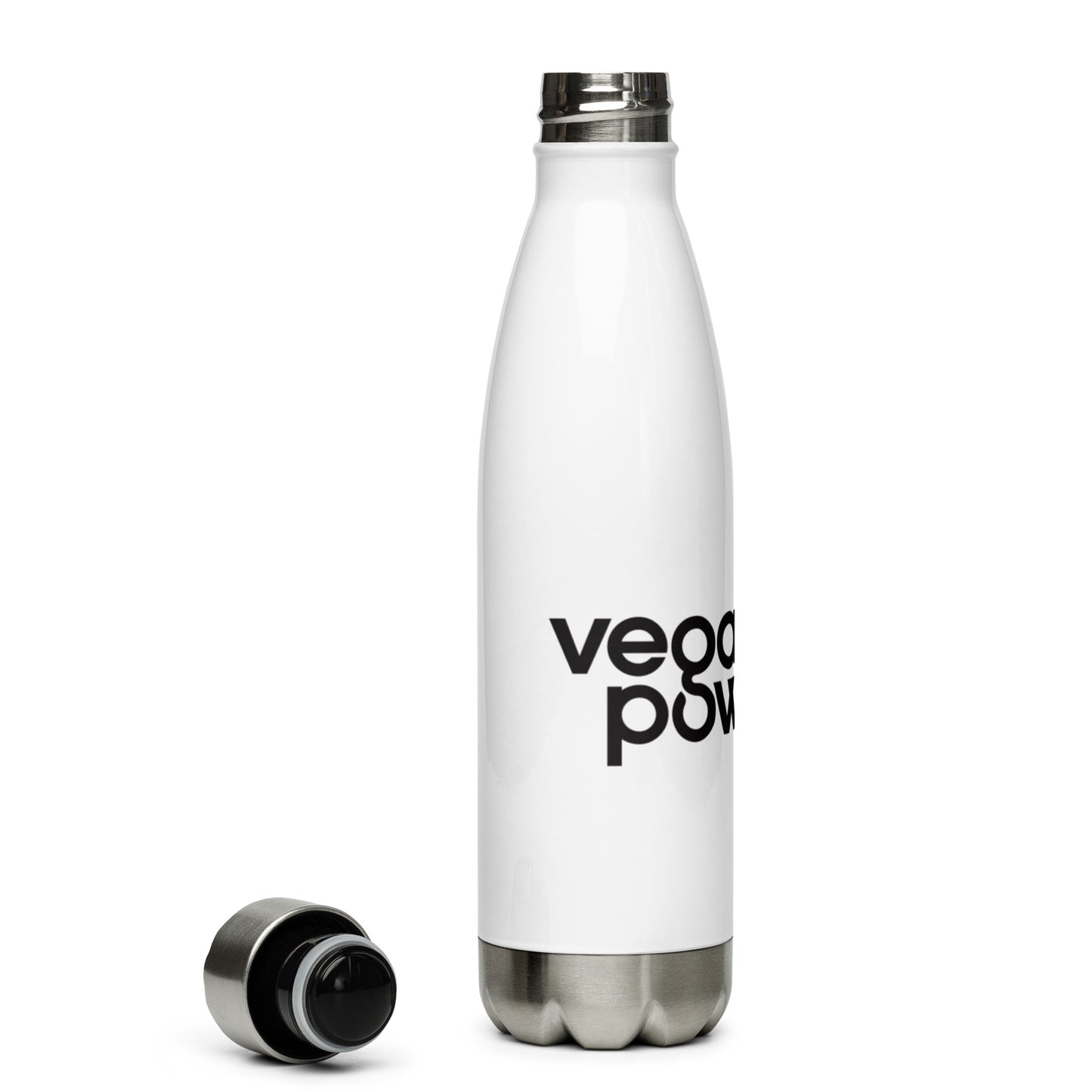Load image into Gallery viewer, vegan powered athlete Stainless Steel Water Bottle
